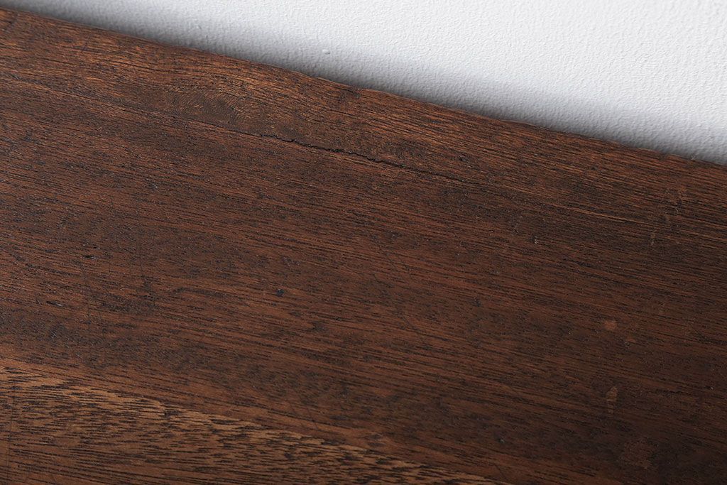 レトロ家具　和製アンティーク　古い学校のレトロな横長テーブル(作業台)