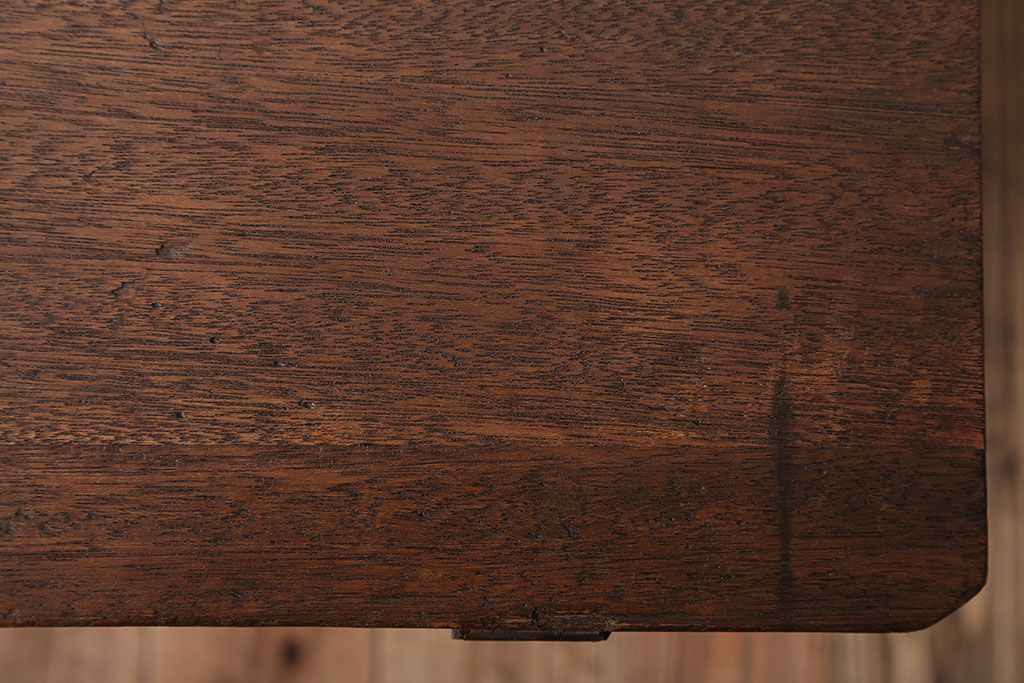 レトロ家具　和製アンティーク　古い学校のレトロな横長テーブル(作業台)