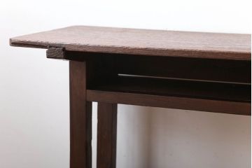 レトロ家具　和製アンティーク　古い学校のレトロな横長テーブル(作業台)