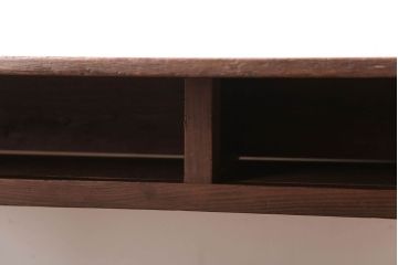 レトロ家具　和製アンティーク　古い学校のレトロな横長テーブル(作業台)