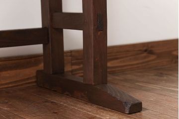 レトロ家具　和製アンティーク　古い学校のレトロな横長テーブル(作業台)