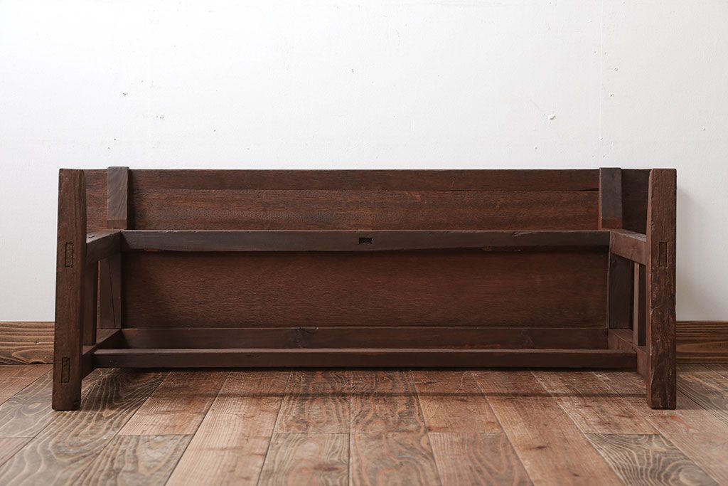 レトロ家具　和製アンティーク　古い学校のレトロな横長テーブル(作業台)