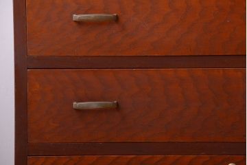 レトロ家具　昭和レトロ　古い木製のシンプルなアンティークチェスト