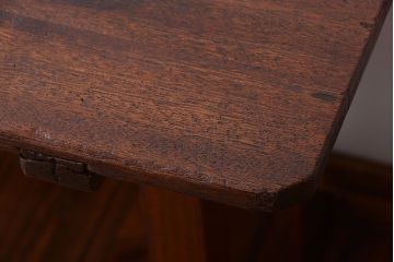 レトロ家具　和製アンティーク　古い学校のレトロな横長テーブル(作業台)(2)