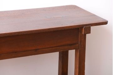 レトロ家具　和製アンティーク　古い学校のレトロな横長テーブル(作業台)(2)