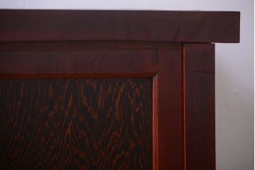 アンティーク家具　古民具・骨董　框が欅材!漆が綺麗な水屋箪笥ローボード(テレビ台、キャビネット、収納棚)