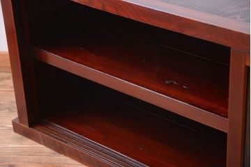 アンティーク家具　古民具・骨董　框が欅材!漆が綺麗な水屋箪笥ローボード(テレビ台、キャビネット、収納棚)