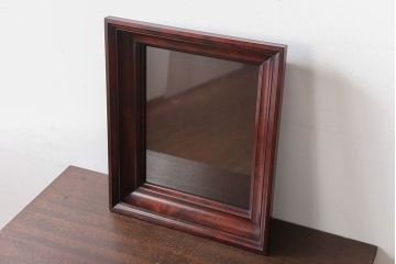 アンティーク雑貨　中古　北海道民芸家具　長方形の壁掛けフレーム(ウォールフレーム)