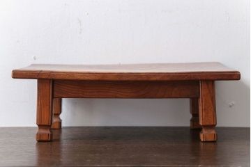 アンティーク家具　和製アンティーク　総欅材の小さな花台