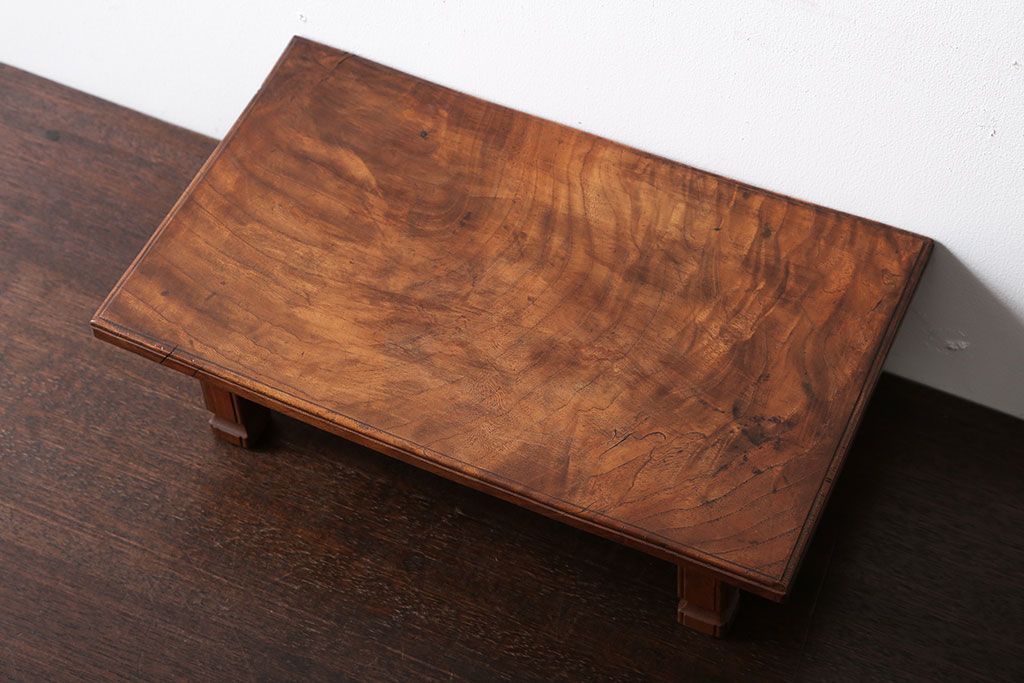 アンティーク家具　和製アンティーク　総欅材の小さな花台