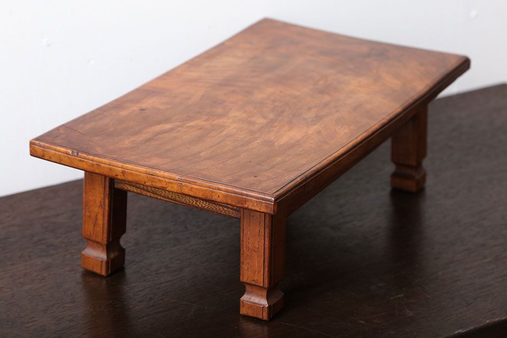 アンティーク家具　和製アンティーク　総欅材の小さな花台