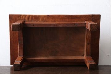 アンティーク家具　和製アンティーク　総欅材の小さな花台