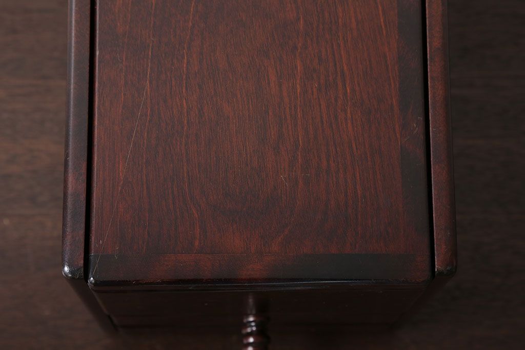 中古　北海道民芸家具　化粧箱(コスメケース)