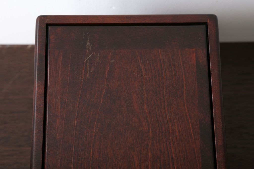 中古　北海道民芸家具　化粧箱(コスメケース)