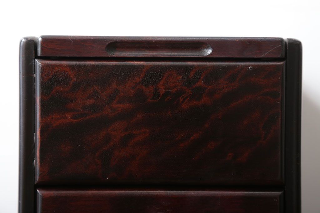 中古　北海道民芸家具　化粧箱(コスメケース)