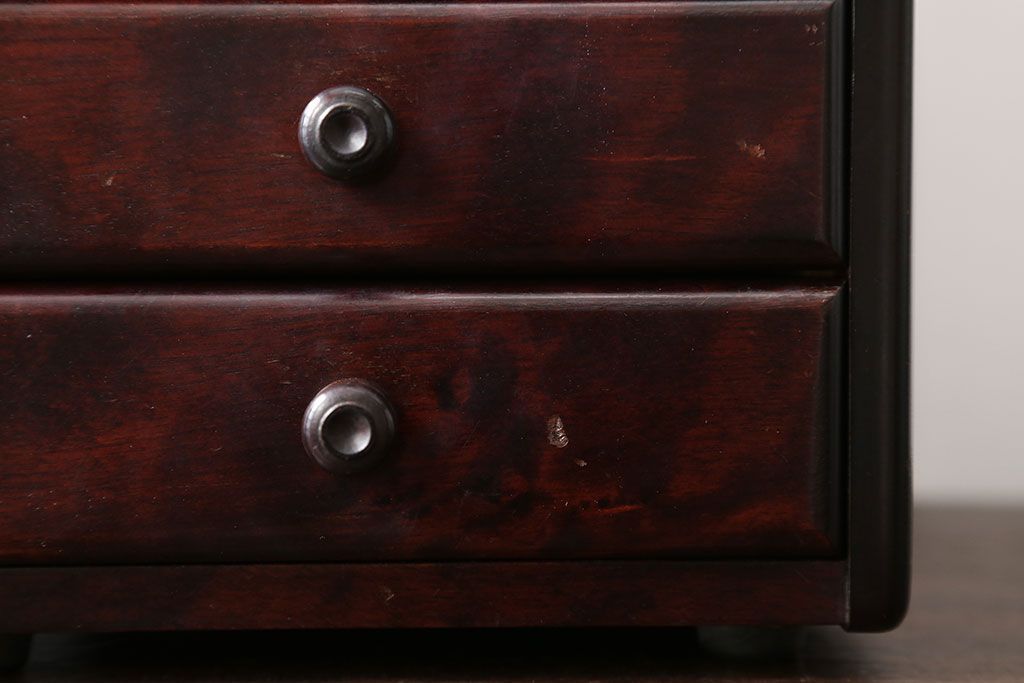 中古　北海道民芸家具　化粧箱(コスメケース)