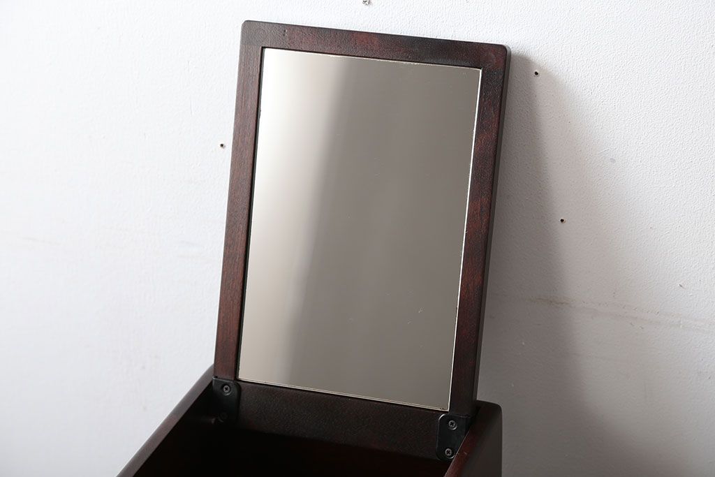 中古　北海道民芸家具　化粧箱(コスメケース)