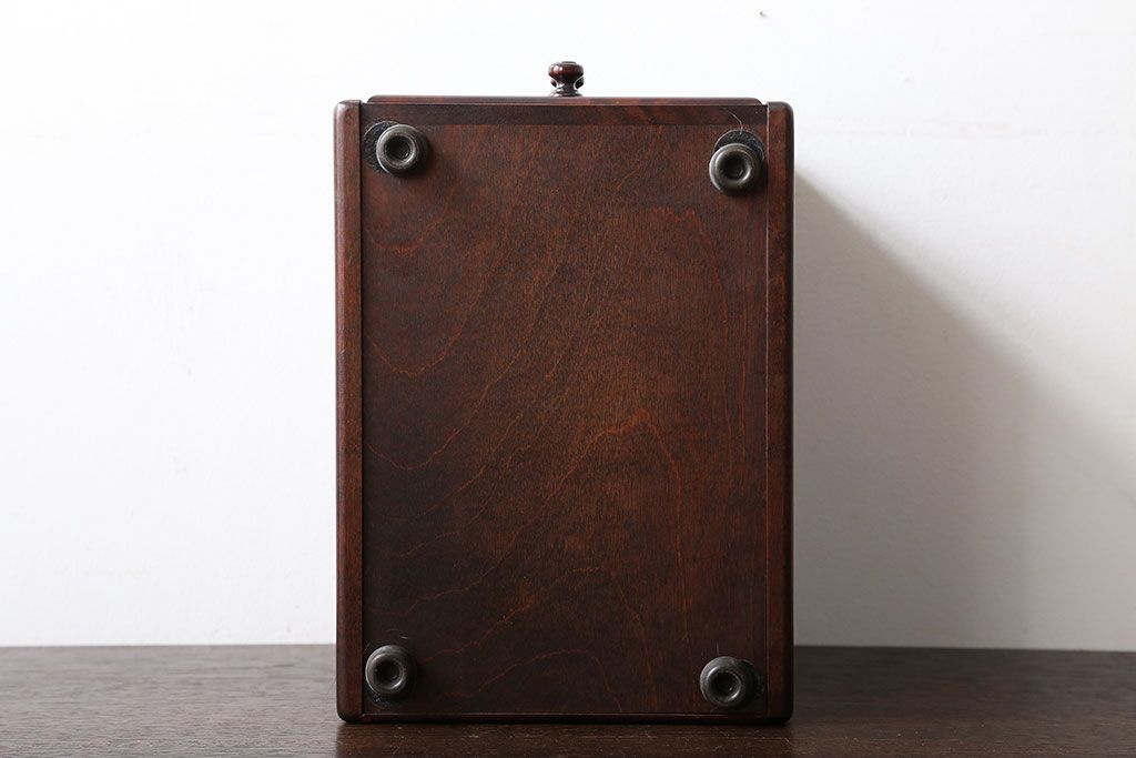 中古　北海道民芸家具　化粧箱(コスメケース)