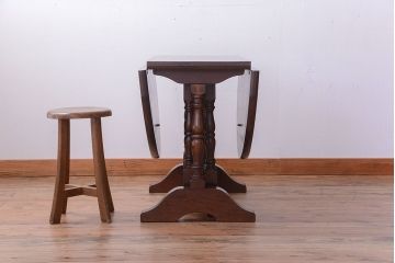 中古　九州民芸家具　上品なバタフライテーブル