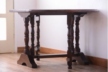 中古　九州民芸家具　上品なバタフライテーブル