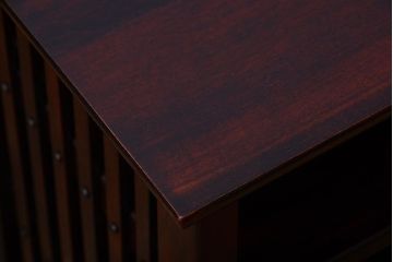 中古　九州民芸家具　モダンなディスプレイラック(飾り棚)