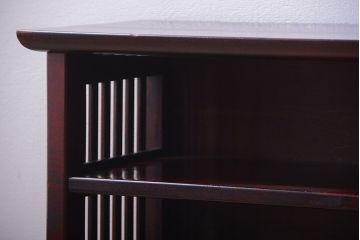 中古　九州民芸家具　モダンなディスプレイラック(飾り棚)