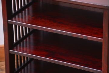 中古　九州民芸家具　モダンなディスプレイラック(飾り棚)