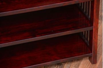 中古　九州民芸家具　モダンなディスプレイラック(飾り棚)