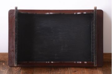 アンティーク家具　古民具・骨董　古い杉材!意匠の凝ったアンティーク平机