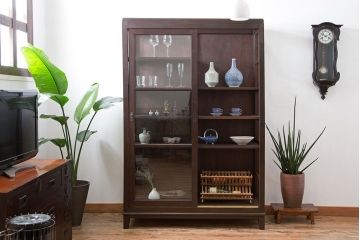 アンティーク雑貨　和製アンティーク　小さな総欅材の花台