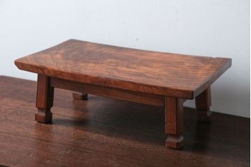 アンティーク雑貨　和製アンティーク　小さな総欅材の花台