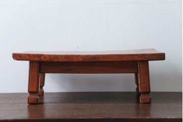 アンティーク雑貨　和製アンティーク　小さな総欅材の花台