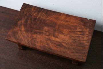 アンティーク雑貨　和製アンティーク　小さな総欅材の花台