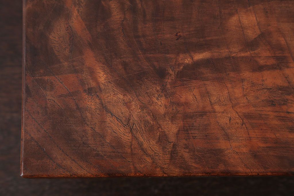 アンティーク雑貨　和製アンティーク　小さな総欅材の花台