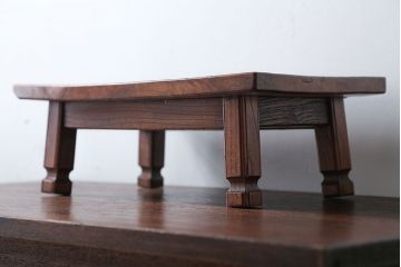 アンティーク雑貨　和製アンティーク　小さな総欅材の花台