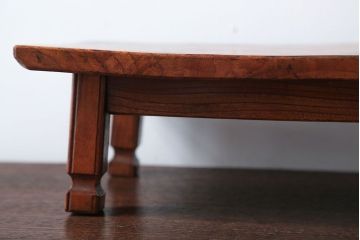 アンティーク雑貨　和製アンティーク　小さな総欅材の花台