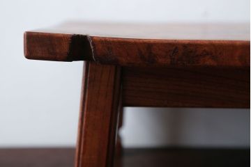 アンティーク雑貨　和製アンティーク　小さな総欅材の花台