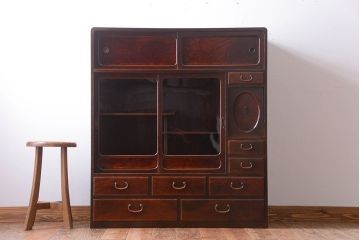 アンティーク家具　古民具・骨董　上質な作りのアンティーク茶箪笥