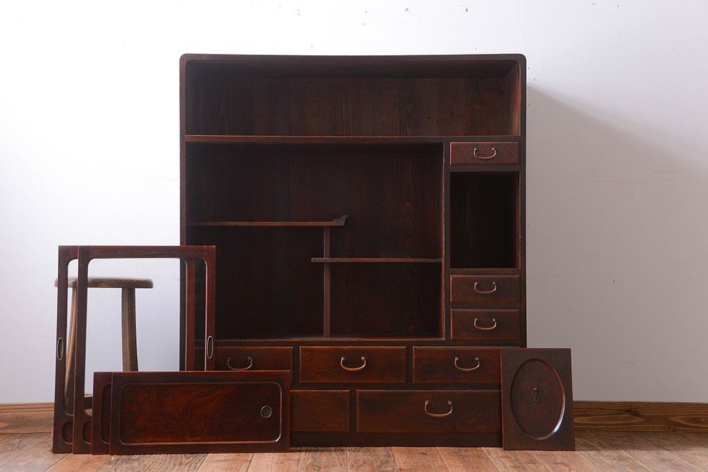 アンティーク家具　古民具・骨董　上質な作りのアンティーク茶箪笥