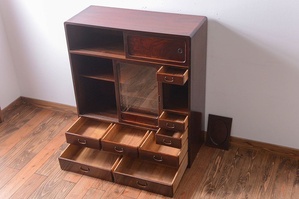 アンティーク家具　古民具・骨董　上質な作りのアンティーク茶箪笥