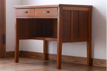レトロ家具　昭和レトロ　古い木製のアンティーク平机