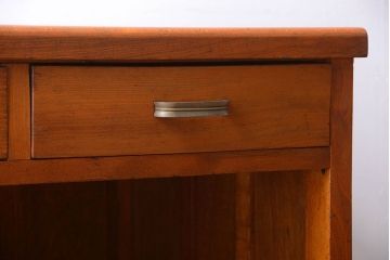 レトロ家具　昭和レトロ　古い木製のアンティーク平机