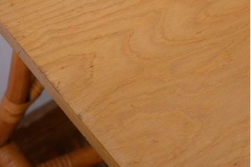 【N様ご成約済み】アンティーク　籐(ラタン)脚のカフェテーブル(サイドテーブル)