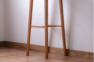 アンティーク雑貨　アンティーク　古いナラ材の高級花台(飾り台)