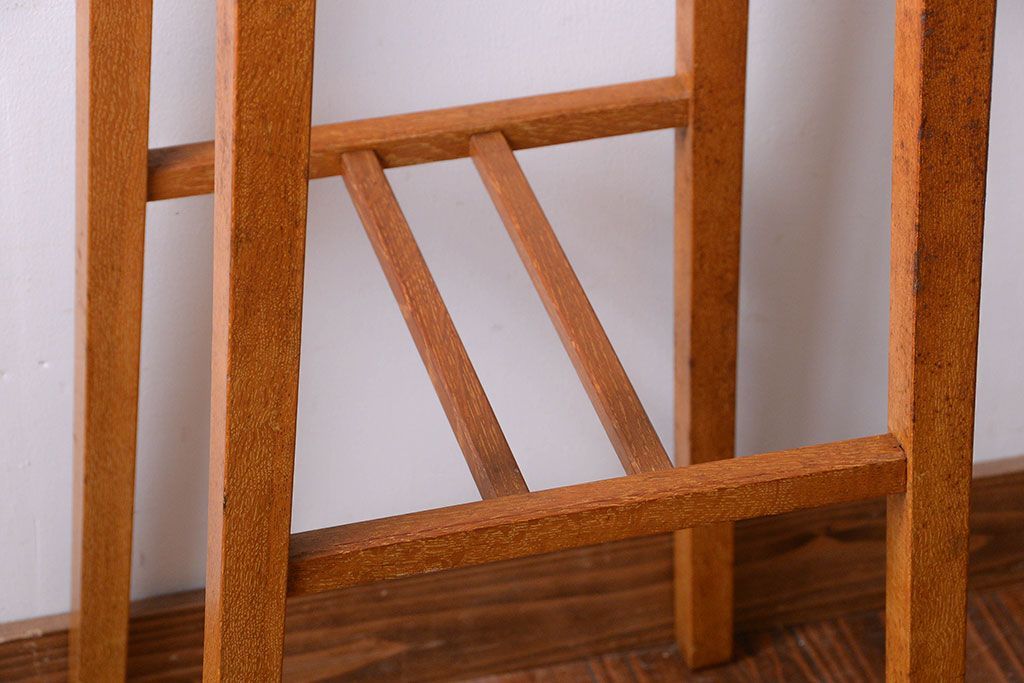 アンティーク雑貨　アンティーク　古いナラ材の高級花台(飾り台)