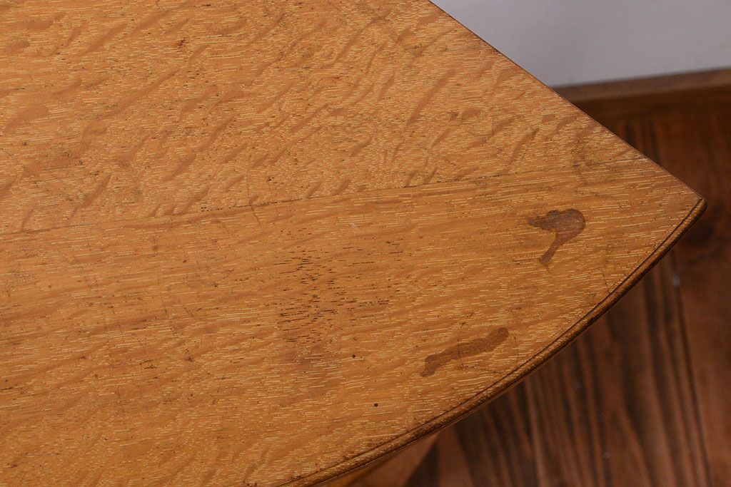 アンティーク家具　アンティーク　古い木のコーナーディスプレイラック