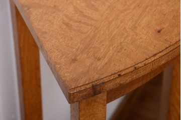 アンティーク家具　アンティーク　古い木のコーナーディスプレイラック