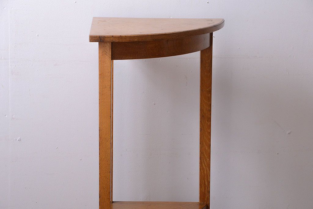 アンティーク家具　アンティーク　古い木のコーナーディスプレイラック