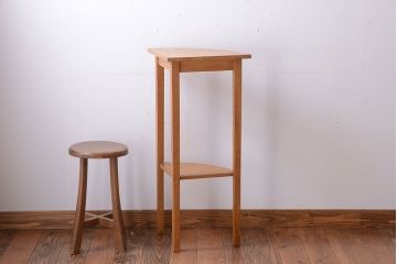 アンティーク家具　アンティーク　古い木のコーナーディスプレイラック