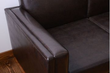 レトロ家具　昭和レトロ 落ち着いた和製アンティークの3人掛けソファ